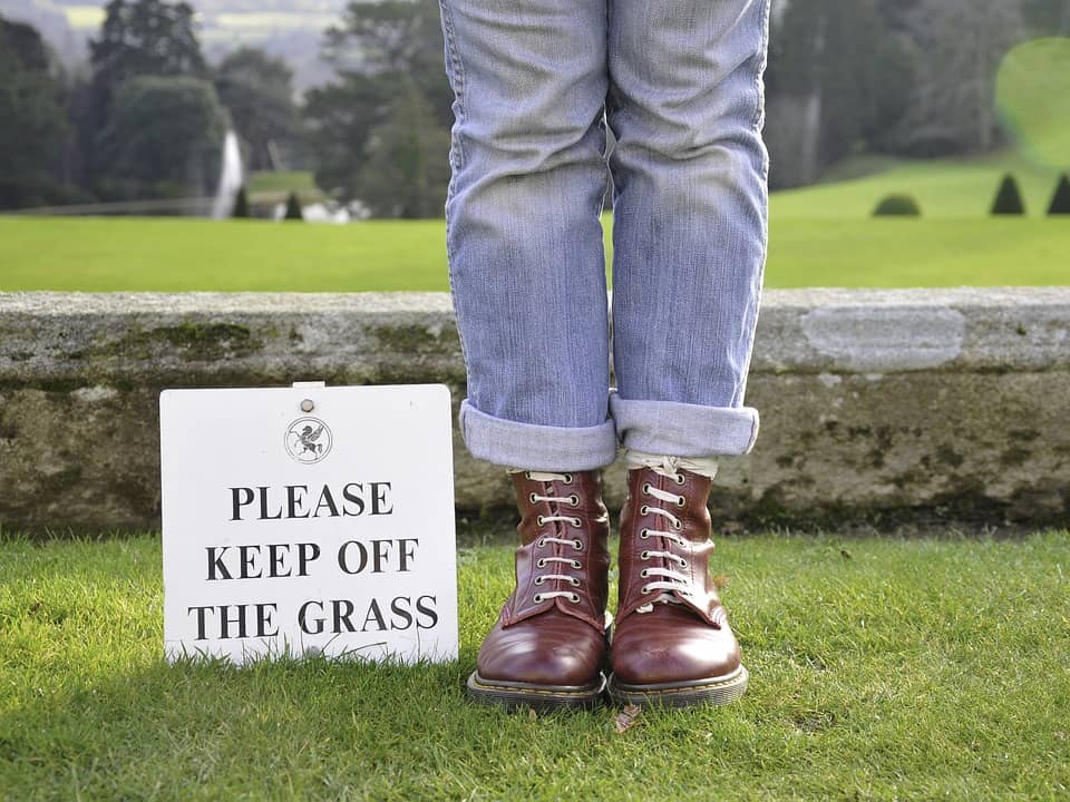 keep off grass